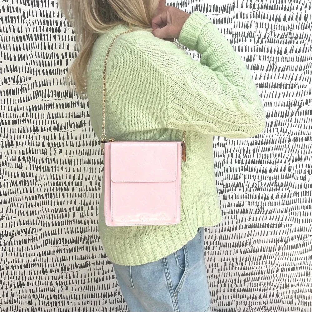 Louis Vuitton Authentic Custom Pink Mott Shoulder Bag - Picture 7 of 14